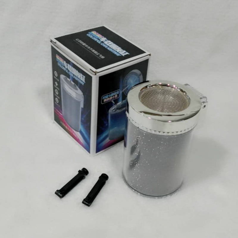 Kytpyi Cendrier de voiture portable, mini cendrier de voiture ignifuge  imperméable détachable et facile à nettoyer avec couvercle bleu Cendrier de